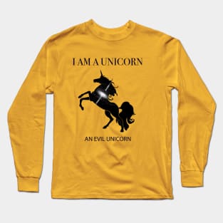 Evil Unicorn Long Sleeve T-Shirt